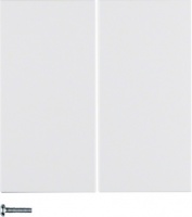 Berker 85146188 Кнопка 2-канальная, радиошина KNX, S.1/B.3/B.7, quicklink, цвет: Белый, оттенок: Полярная белизна, матовый