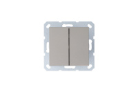 Jasmart Electric G3014CH Перекрестный выключатель 2х клавишный 10А, 250В, цвет черный матовый, G3014CH