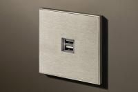 Lithoss USB-розетка Void USB Stainless Steel, Цвет: Нержавеющая сталь