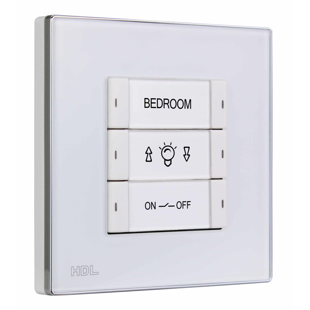 HDL M/P03.2-48 3-клавишная панель KNX, европейский стандарт (без шинного соединителя HDL-M/PCI.1)