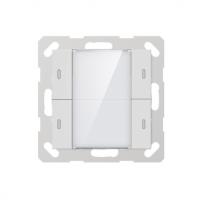 GVS CHPLE-04/02.1.00 Клавишный выключатель Plus 55 мм, 4 клавиши, белый блестящий