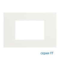 Ekinex EK-PRG-FBM Плата "FF" прямоугольная 68х45, материал - Fenix NTM, цвет - Белый Мале
