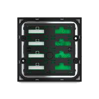 Ekinex EK-E20-TP-4TD-P 4-клавишный выключатель 20venti с подсвечиваемым текстом/символами и датчиком приближения (клавиши справа)