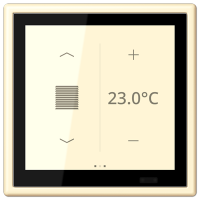 Jung LC 459 D1 S201 KNX комнатный контроллер LS TOUCH, Цвет: Белый, оттенок: Без оттенка
