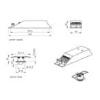 B.E.G. 92913 Потолочный датчик присутствия PD9-M-1C-SDB-IP65, цвет: серебрянный матовый, похожий RAL9022