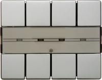 Berker 75164043 Клавишный сенсор с полем для надписей, 4-канальный, Arsys, цвет: Нержавеющая сталь, оттенок: Матовый лак