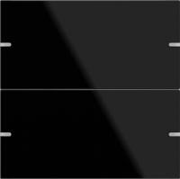 Gira 502205 Hаб.клав. 2-м сенс.выкл.4 TS4 черное стекло, цвет: Чёрный, оттенок: Лакированный