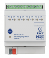MDT BE-08230.01 Модуль бинарных входов KNX/EIB, для выходов 230В