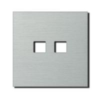 Basalte 413-01-BAS Рамка 1-постовая Basalte 413-01 RJ45 outlet Brushed Aluminium