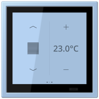Jung LCZ 459 BFD1S207 KNX комнатный контроллер LS TOUCH, Цвет: Голубой, оттенок: Outremer