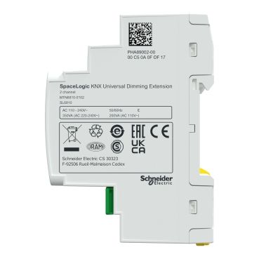 Schneider MTN6810-0102 Диммер SpaceLogic KNX Universal Dimming, Extension 2 канала