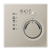 Jung ES2178TS KNX-регулятор с шинным сопряжением без ручки для установки температуры; благородная сталь, цвет: Нержавеющая сталь