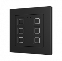 Zennio ZVIT55X6A Выключатель сенсорный KNX Tecla 55 X6, цвет: Чёрный