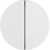 Berker 85142139 Кнопка 2-канальная, R.1/R.3, quicklink, цвет: Белый, оттенок: Полярная белизна, глянцевый