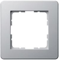 Jasmart Electric G1101S Рамка G-Flex 1-постовая, цвет Алюминий, G1101S