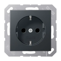 Jung A 1520 BFKI ANM SCHUKO®-розетка, 16 A 250 В ~, с дополнительной защитой,, thermoplastic lacquered, Серия A, матовый антрацит
