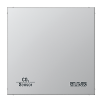 Jung CO2AL2178 KNX/EIB датчик углекислого газа, влажности и комнатной температуры, цвет: Серый, оттенок: Алюминиевый