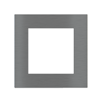 Ekinex EK-SQS-GBS Квадратная металлическая плата, серия Surface, окно 60х60, отделка - матовый титан