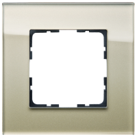Jasmart Electric G1001GG Рамка 1-постовая, стекло Champagne Gold, G1001GG