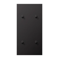 Jung AL 12-25 D R 01 Центральная плата с тумблером «цилиндр», два сдвоенных тумблера, вертикально, Серия LS 1912, темный (лакированный алюминий)