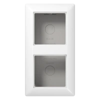 Jung AS 582 A WW Накладная коробка 2-ная, duroplastic, Серия AS, белый