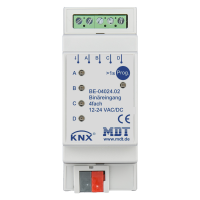MDT BE-04024.02 Модуль KNX бинарных входов 4-канальный, для выходов 12-24В~/=