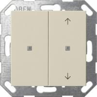 Gira 517501 Кнопочный выключатель с клавишей двойн., без надписи / символы стрелки для Gira One и KNX