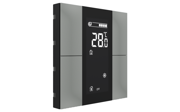 Interra ITR340-1405 iSwitch+ - 4-кнопочный KNX контроллер с ЖК-дисплеем, пластик, серый
