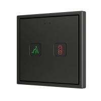 Zennio ZVITR70X2 Tecla RGB 70 X2. PC-ABS Емкостная кнопка с RGB-подсветкой, 70 x 70 пикселей, 2 кнопки