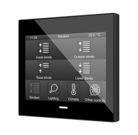 Zennio ZVIZ35V3A Емкостная сенсорная панель с 3,5-дюймовым дисплеем и датчиком влажности Z35 v3, цвет: антрацит