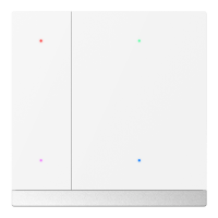 GVS CHPB-04/02.1.20 Клавишный выключатель Waltz, 2 клавиши, металл белый