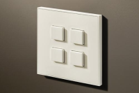 Lithoss F-NiS402 Выключатель Select KNX в исполнении Floating, 4 кнопки, цвет: Matt White RAL9010