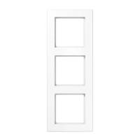 Jung AC 583 BF WW Рамка 3-ная, вертикальный и горизонтальный монтаж, thermoplastic, A CREATION, белый