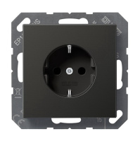 Jung EP1420SWM EcoProfi Розетка 2К+З 16 А, 250 В, автоматический зажим, термопласт, черный матовый