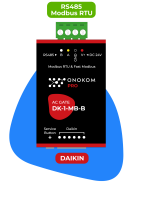 ONOKOM DK-1-MB-B Шлюз для управления системами кондиционирования Daikin(разъемы Wi-Fi или S21) по ModBus RTU протоколу