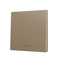 Zennio ZS70CSOFT11KC ZS70, Крышка для кнопки Simple KNX Soft 70x70 мм, Наклон вниз, Значок клавиши, Шампанское