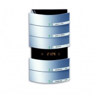 ABB 6321/58-83-500 Сенсор 5/10-клавишный, терморегулятор, triton, цвет серебристый алюминий, цвет: Серый, оттенок: Серебристый алюминий