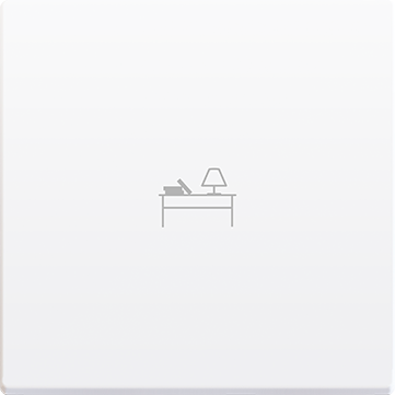 Zennio 8300032 +17XX ZS55 – Одинарный промежуточный кулисный переключатель