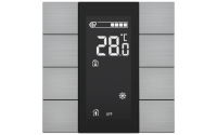 Interra ITR340-1810 iSwitch+ - 8-кнопочный KNX контроллер с ЖК-дисплеем, алюминий, натуральный алюминий матовый