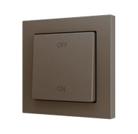 Zennio ZS55CSOFT12MC ZS55, Накладка для кнопки Simple KNX Soft 55x55 мм, Наклон вверх и вниз, Мокко, На заказ