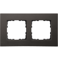 Jasmart Electric G1002AZ Рамка 2-постовая, алюминий Brown, G1002AZ