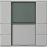 Schneider MTN6241-4146 Терморегулятор с дисплеем, цвет: Металлик, оттенок: Сталь, блестящий