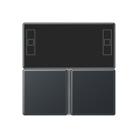 Jung A4093TSAANM KNX набор накладок для комнатного контроллера, цвет: Антрацит, оттенок: Матовый