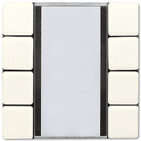 Jung LS2074NABS KNX кнопочный сенсор, 4 группы, цвет: Белый, оттенок: Слоновая кость