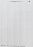 Gira 109000 Вкладыши для надписей к сенсорным выключателям