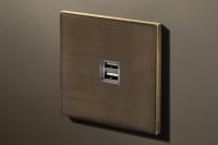 Lithoss USB-розетка Void USB Bronze antique, Цвет: Бронзовый ,оттенок: Античный