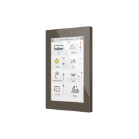 Zennio ZVIZ50M Z50. Цветная емкостная сенсорная панель (5-дюймовый дисплей), мокко