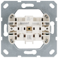 Jasmart Electric G5503Z Розетка без заземления с защитными шторками 16A 250V~ 2P, цвет Мокко, G5503Z