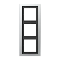 Jung ALD 2983 Рамка 3-ная, вертикальный и горизонтальный монтаж, LS-DESIGN, алюминий