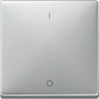 Schneider MTN626446 Клавиша для модуля 2-кнопочного выключателя, рис 1/0, SD, цвет: Серый, оттенок: Лакированная нержавеющая сталь